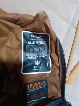 Chaqueta Replay Negra Hombre