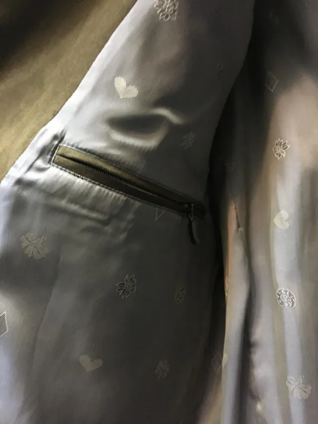 Chaqueta SCHNEIDERS azul y marrón Talla M