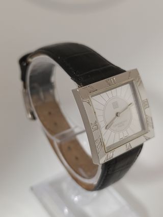 Reloj Givenchy Paris Cuadrado Negro y Plateado