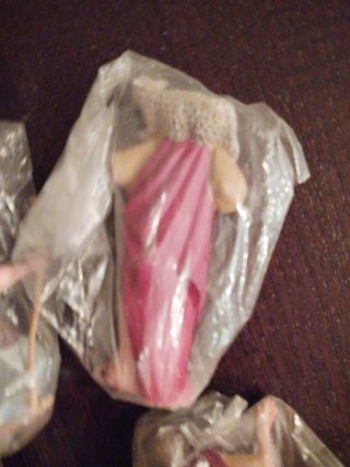 Lote 4 Pastores Belén 9cm Años 70