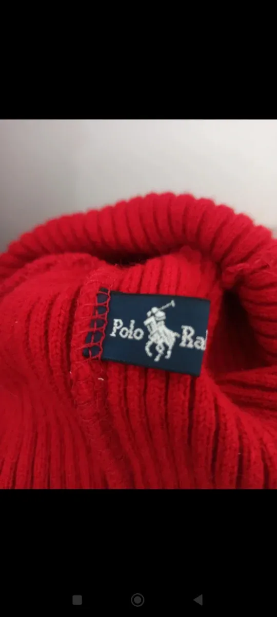 Gorro lana Polo Ralph Lauren rojo