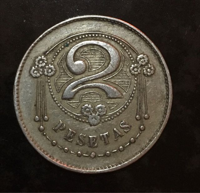 Moneda 2 Pesetas Rara