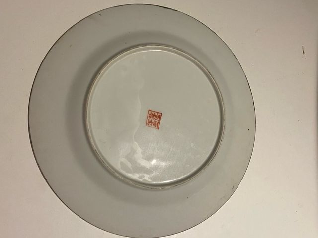 Platos decorativo porcelana gallos