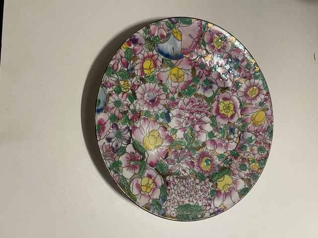 Platos decorativo porcelana gallos