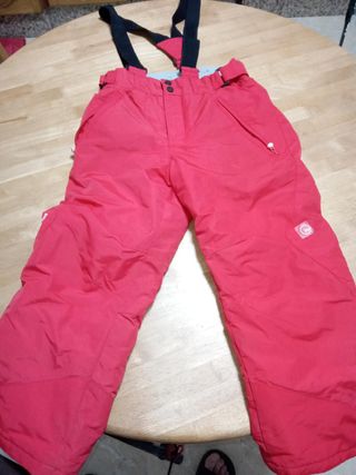 Pantalón de esquí para niños rojo