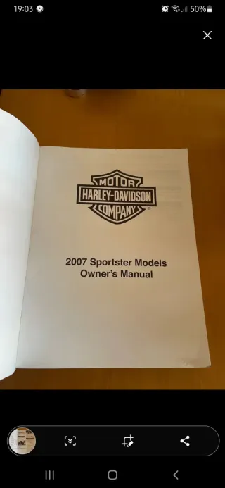 Manual Harley Davidson Sportster 2007