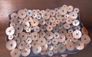 Bolso fiesta botones nácar