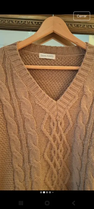 Jersey de ochos camel talla M