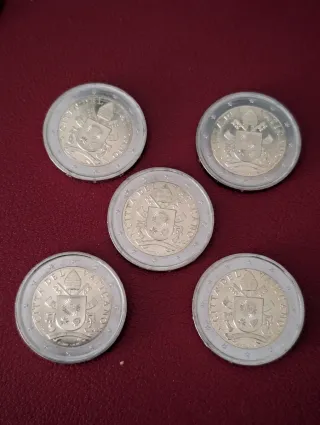 5 Monete Vaticano 2€ FDC