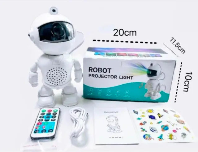 Proiettore LED Astronauta Multicolore 2 pezzi