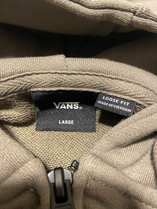 Sudadera Vans Cremallera Talla L