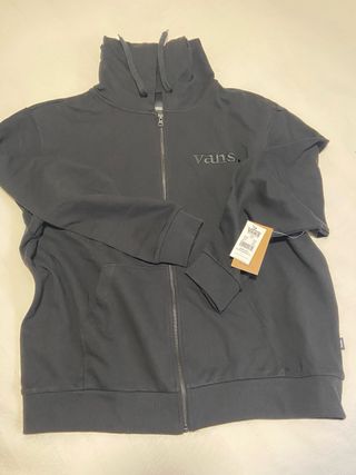Sudadera Vans Negra con Cremallera