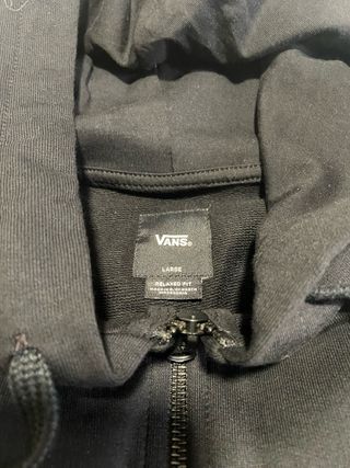 Sudadera Vans Negra con Cremallera