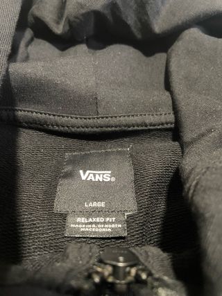 Sudadera Vans Negra con Cremallera