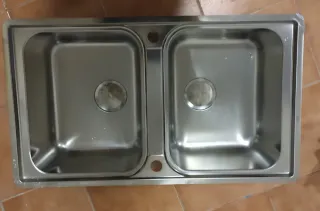 Lavello Blanco Doppio Vasca Acciaio Inox
