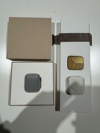 Apple Watch 9 45mm Acero Dorado nuevo