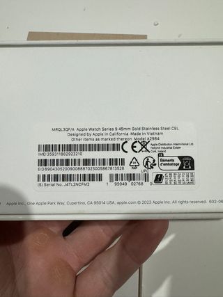 Apple Watch 9 45mm Acero Dorado nuevo