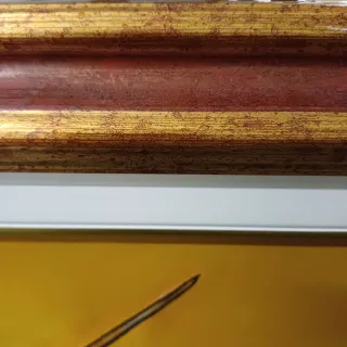 Quadro ad olio su tela certificato. con cornice le