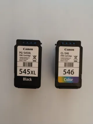 Cartuchos Tinta Canon PG-545XL y CL-546 (Vacíos)