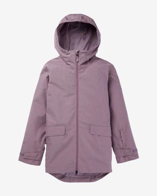 Chaqueta con capucha Burton Lalik lila mujer