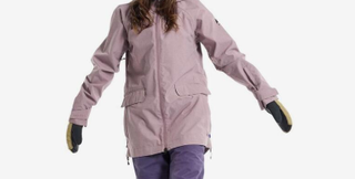 Chaqueta con capucha Burton Lalik lila mujer