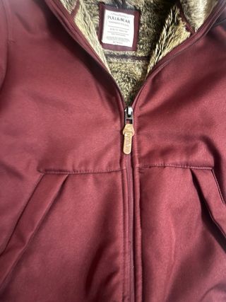 Giubbino Pull&Bear con cappuccio rosso taglia M
