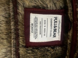 Giubbino Pull&Bear con cappuccio rosso taglia M