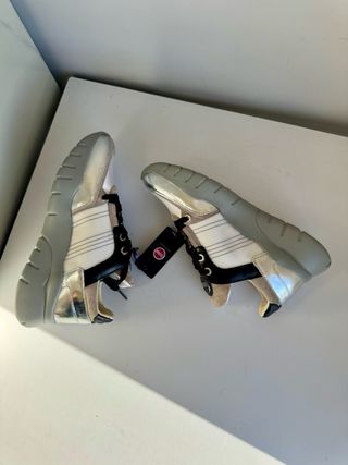 Colmar Sneakers Donna Argento Bianco Nuove