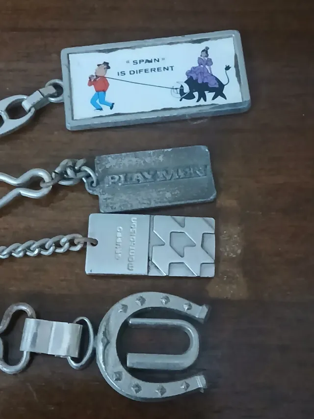 Set 4 portachiavi vintage