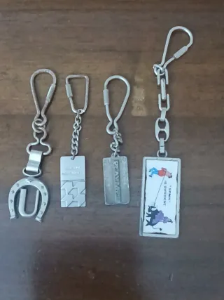 Set 4 portachiavi vintage