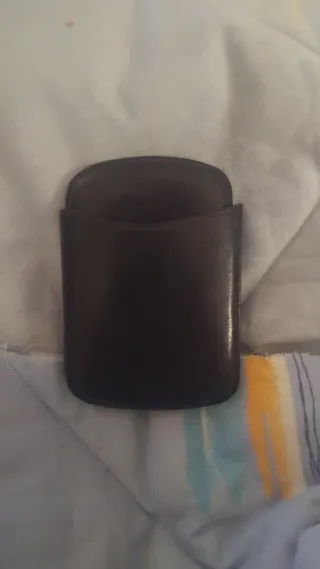 Funda de cuero para cigarrillos negra