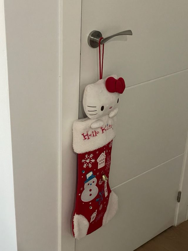 Bota navideña de Hello Kitty (original Sanrio)