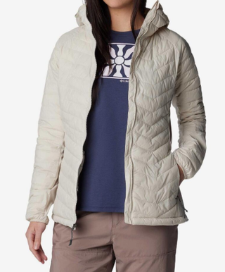 Chaqueta Columbia Powder Pass Mujer Beige