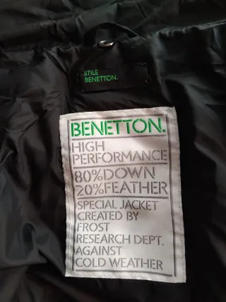 Cazadora larga acolchada negra