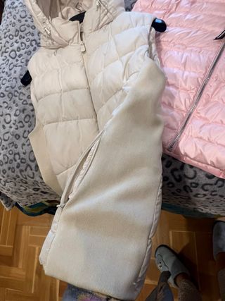 Chaleco Zara Beige Talla L