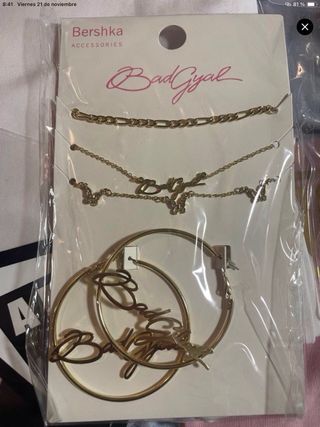 Set de Joyería Bershka Bad Gyal