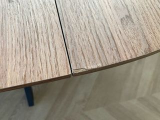 Mesa redonda extensible madera y metal