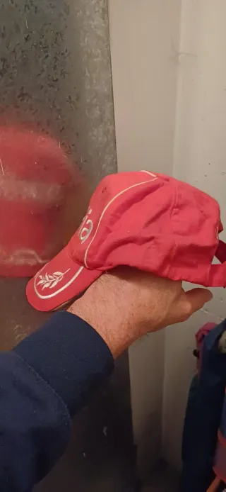 Gorra Aprilia Roja y Blanca