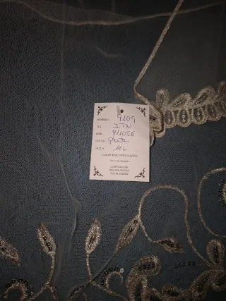 Manteletas plata bordadas nuevas