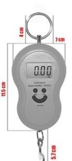 Báscula portátil para pesar maletas