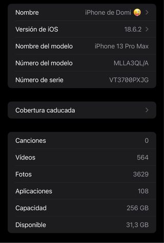 iPhone 13 Pro Max 256GB Grafito