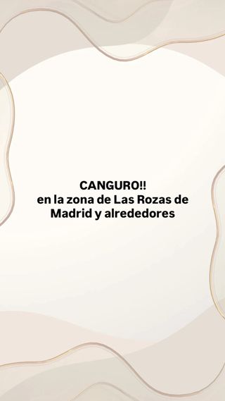 Canguro en la zona de Las Rozas y alrededores