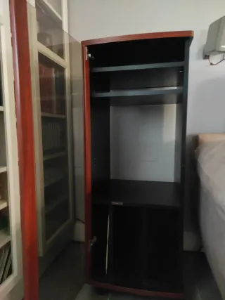 Mueble HiFi cristal y madera