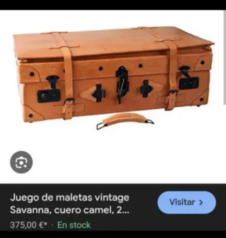 Maleta de viaje vintage de cuero