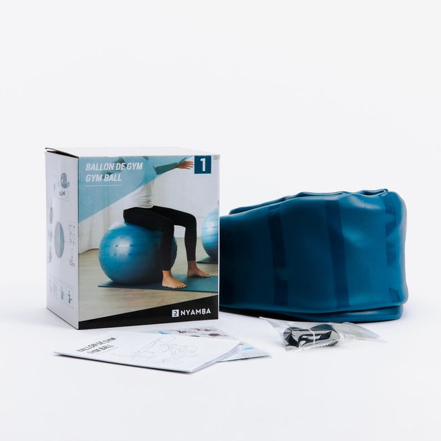 Fitball Pelota Pilates Resistente Talla M - 65 cm Turquesa