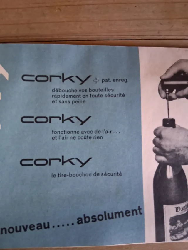 Tappo per bottiglie Corky design anni '70/'80