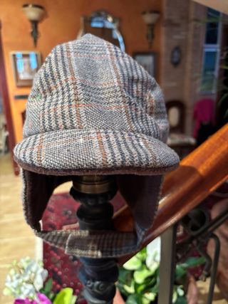Gorro de lana tejido a cuadros