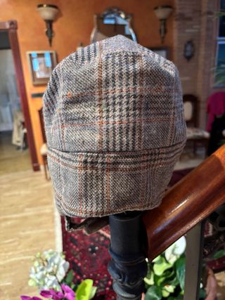 Gorro de lana tejido a cuadros