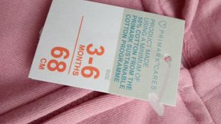 Felpa Primark Rosa 3/6 Mesi Nuova