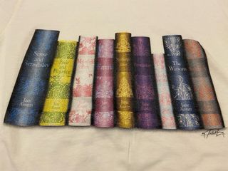 Camiseta mujer libros Jane Austen